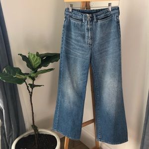 H&M High Waist Wide Leg Jeans